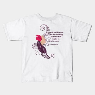 Strength and honour. Kids T-Shirt